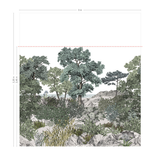 Isidore Leroy Mural Foret de Bretagne Naturel