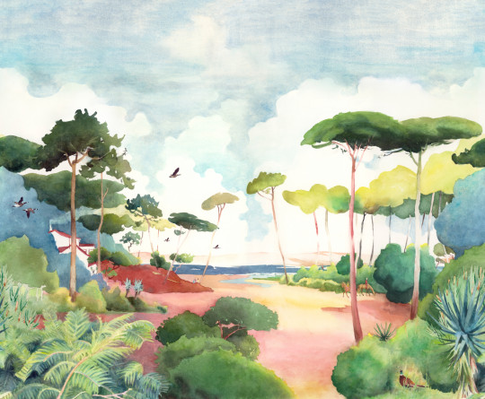 Isidore Leroy Papier peint panoramique Foret