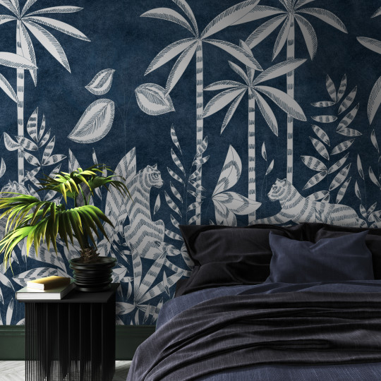 Isidore Leroy Mural Paradis Des Tigres Nocturne