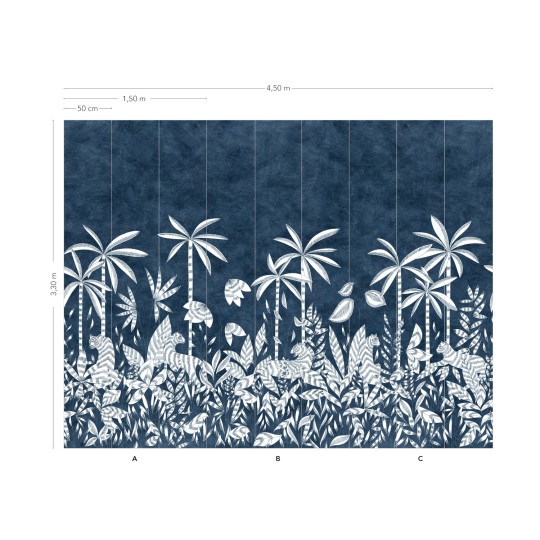 Isidore Leroy Mural Paradis Des Tigres Nocturne