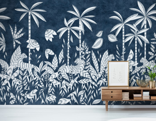 Isidore Leroy Mural Paradis Des Tigres Nocturne