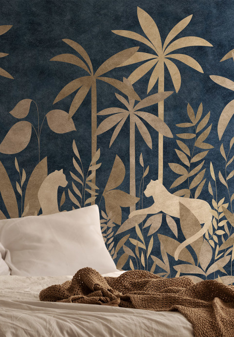 Isidore Leroy Mural Paradis Des Tigres Nocturne Dore