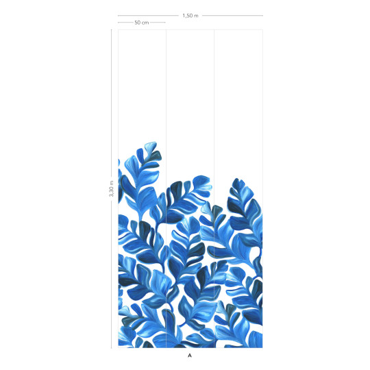 Tapete Pacifico XL Bleu von Isidore Leroy A – 1/2/3