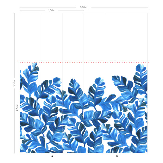 Isidore Leroy Mural Pacifico XL Bleu