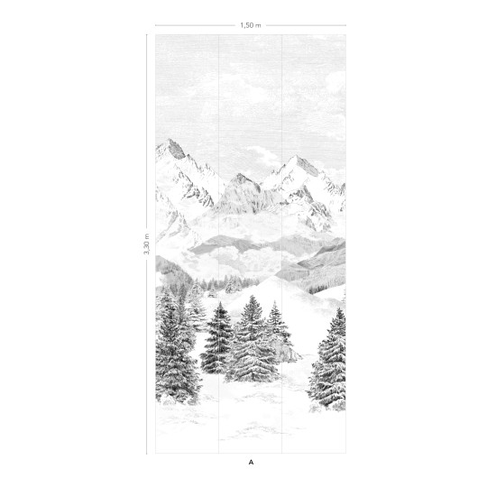 Wandbild Les Cimes von Isidore Leroy A – 1/2/3