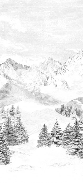 Isidore Leroy Papier peint panoramique Les Cimes - Bahnen 4/5/6