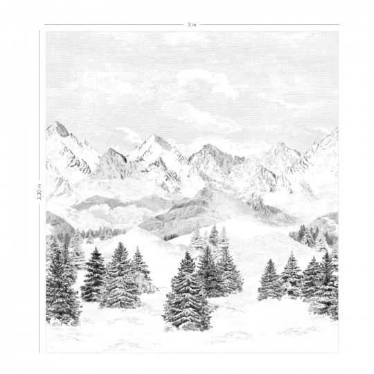 Isidore Leroy Papier peint panoramique Les Cimes