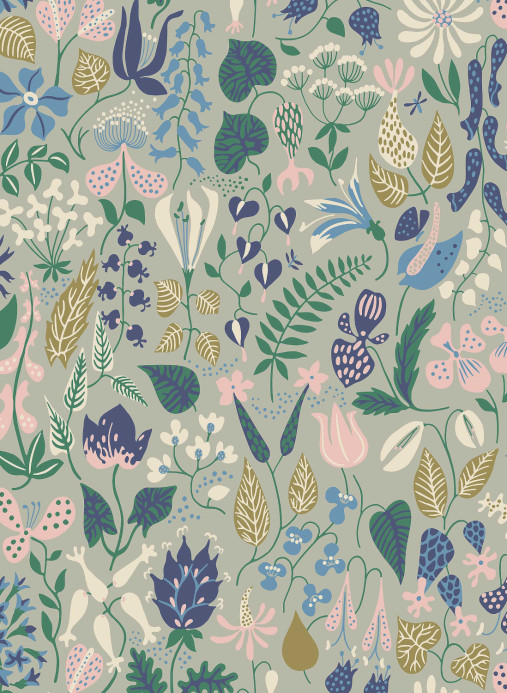 Boråstapeter Tapete Stig Lindberg Herbarium - 1370