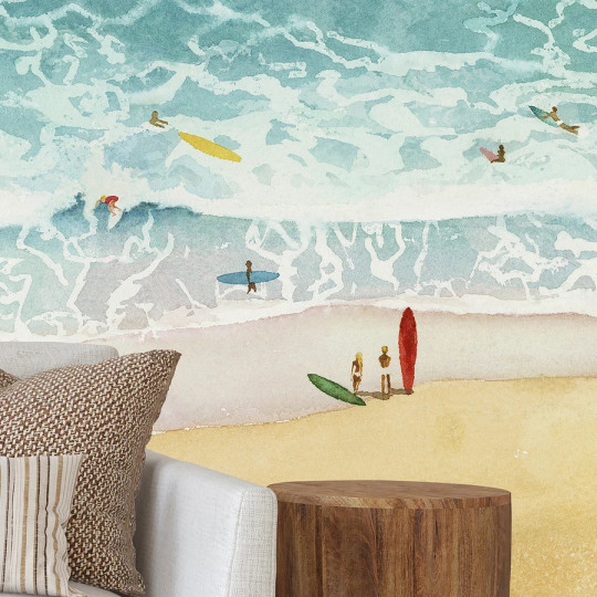 Isidore Leroy Mural Surf Guethary