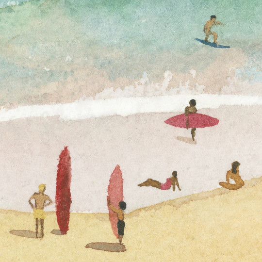 Isidore Leroy Papier peint panoramique Surf Landes