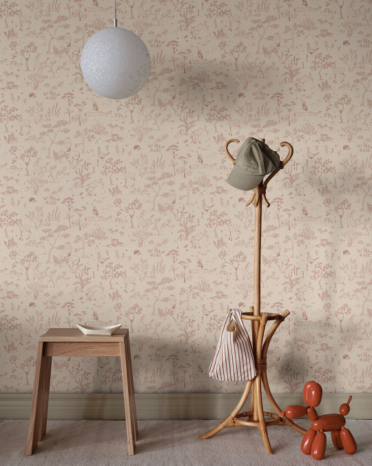 Sandberg Tapete Hollie - Terracotta