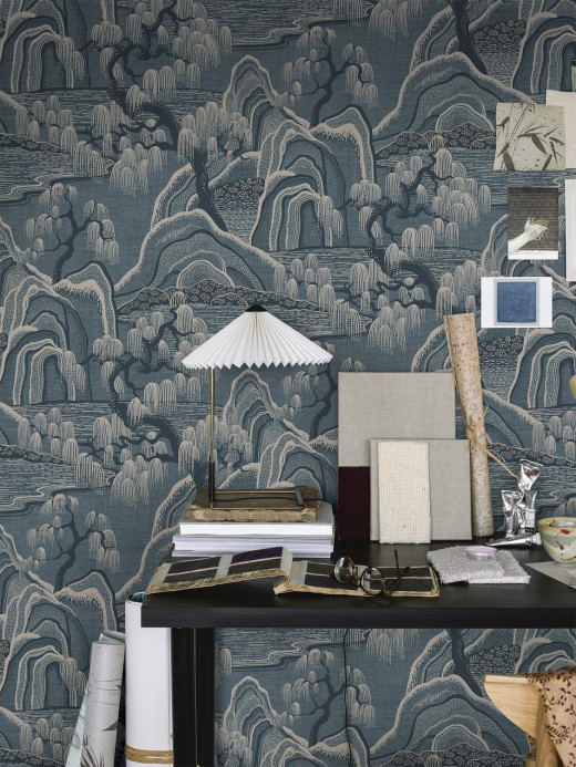 BoråsTapeter Wallpaper Indigo Garden