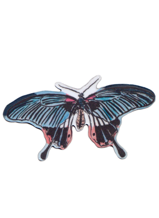 Sian Zeng Magnet Blue and Red Butterfly