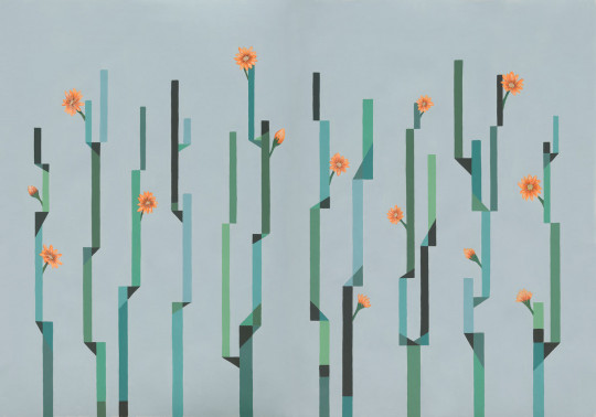 Coordonne Mural Flor De Cactus 8000054N