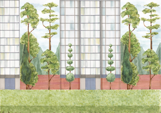 Coordonne Papier peint panoramique Urban Garden