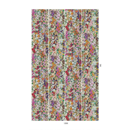 House of Hackney Wandbild Hollyhocks