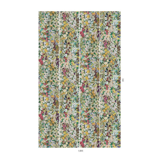 House of Hackney Wandbild Hollyhocks - Summer