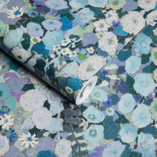 House of Hackney Papier peint Hollyhocks - Dew
