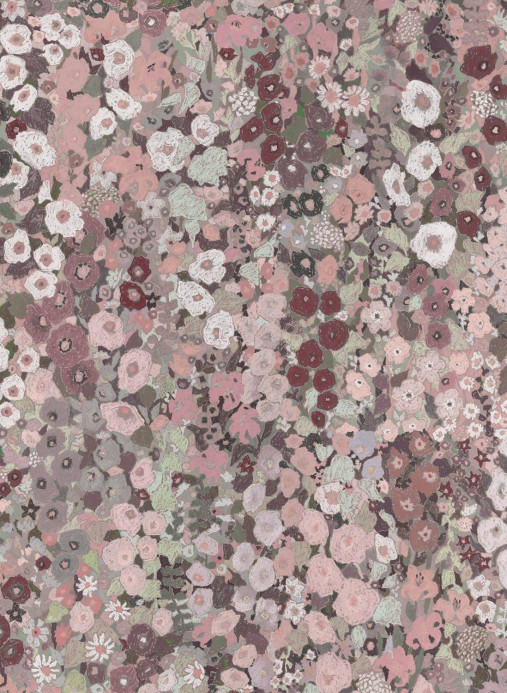 House of Hackney Papier peint Hollyhocks - Earth