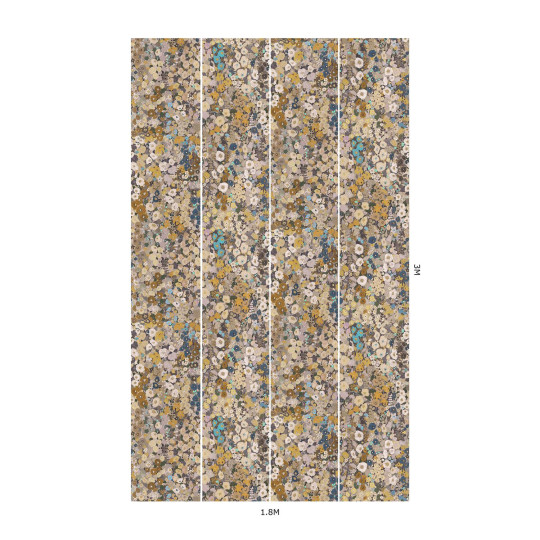 House of Hackney Tapete Hollyhocks - Flax