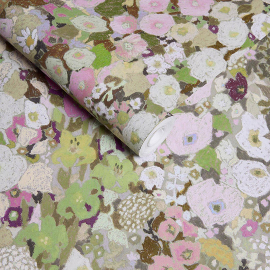 House of Hackney Papier peint Hollyhocks - Meadow