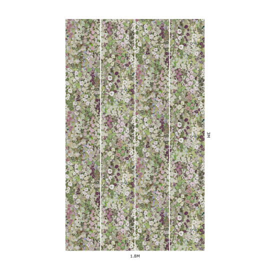 House of Hackney Papier peint Hollyhocks - Meadow