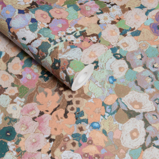 House of Hackney Papier peint Hollyhocks - Prairie