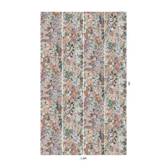 House of Hackney Papier peint Hollyhocks - Prairie