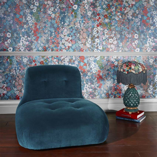 House of Hackney Wandbild Hollyhocks