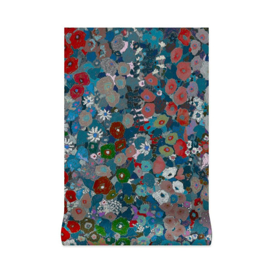 House of Hackney Tapete Hollyhocks - Winter