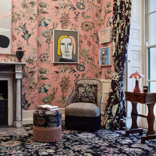 House of Hackney Wandbild Flora Fantasia - Bisque-Pink