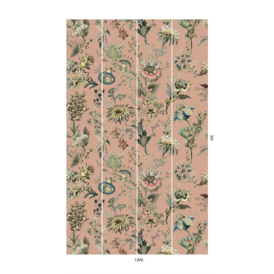 House of Hackney Wandbild Flora Fantasia - Bisque-Pink