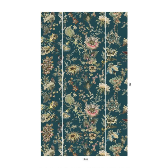 House of Hackney Wandbild Flora Fantasia - Cerulean