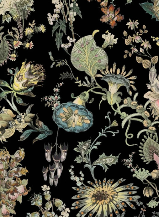 House of Hackney Wandbild Flora Fantasia - Noir