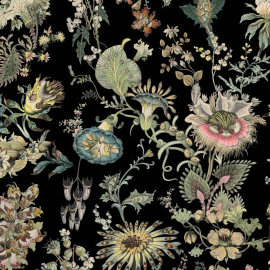 House of Hackney Wandbild Flora Fantasia - Noir