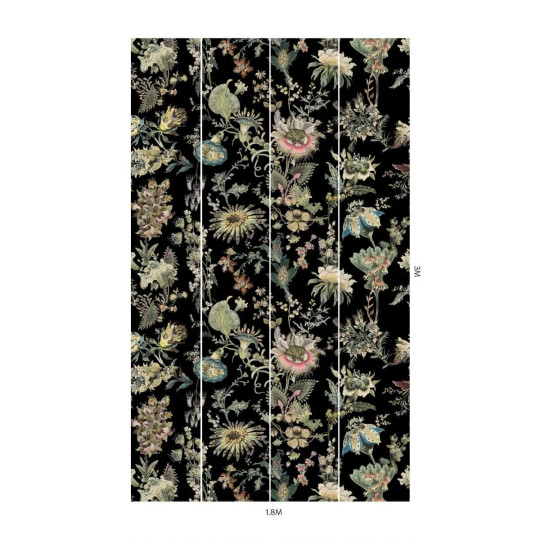 House of Hackney Wandbild Flora Fantasia - Noir