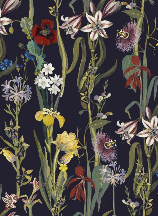 House of Hackney Wallpaper Flora Delanica - Midnight
