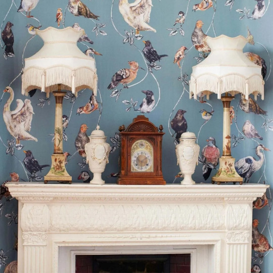 House of Hackney Papier peint panoramique Flights of Fancy - Duck Egg