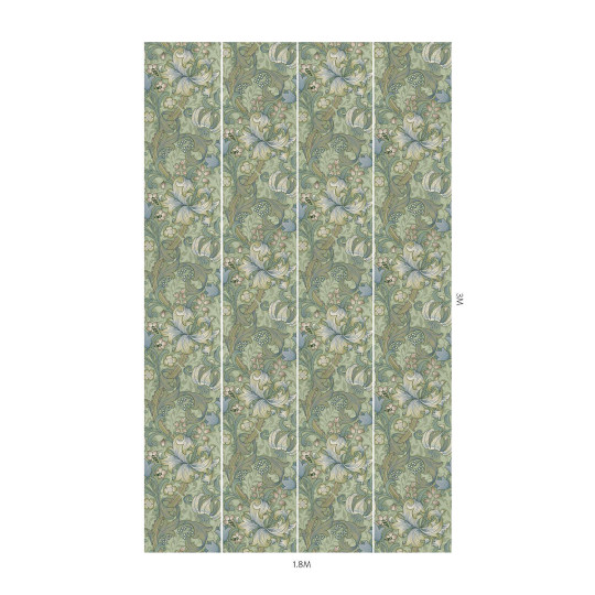 House of Hackney Tapete Golden Lily - Apple