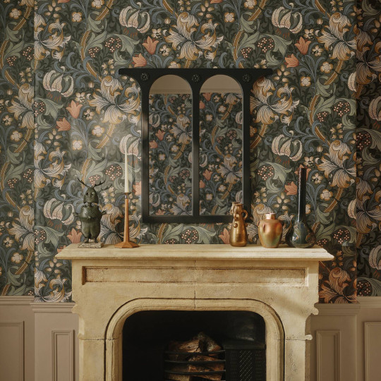 House of Hackney Tapete Golden Lily