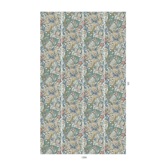 House of Hackney Tapete Golden Lily - Moonstone