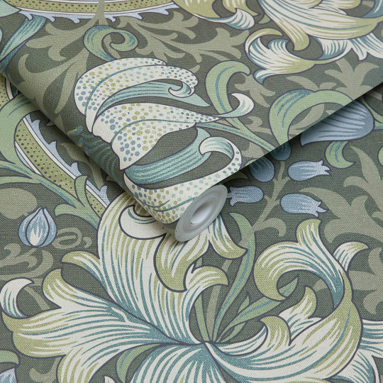 House of Hackney Tapete Golden Lily - Verde