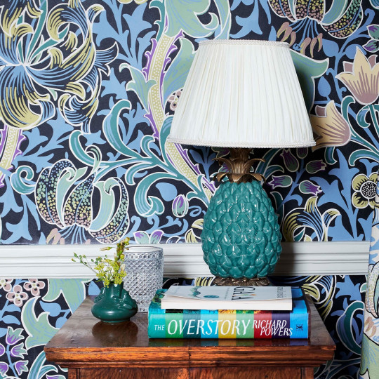 House of Hackney Wallpaper Golden Lily - Noir