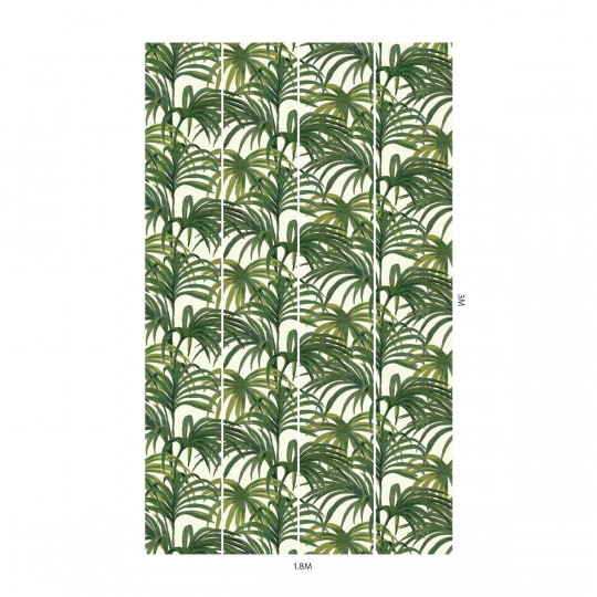 House of Hackney Wallpaper Palmeral Magna - Off-White / Green