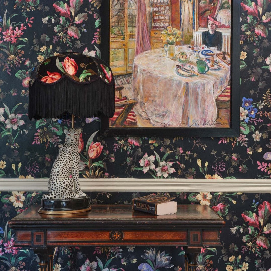 House of Hackney Wallpaper Tulipa - Onyx