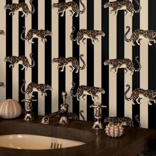 House of Hackney Wallpaper Prowl - Clay & Black