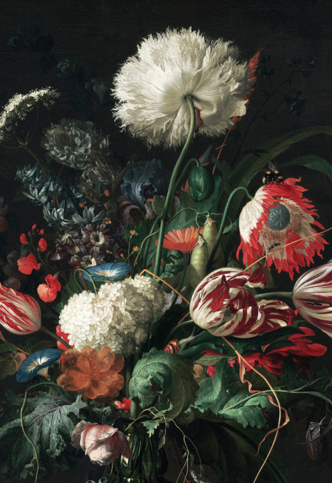 KEK Amsterdam Wandbild Golden Age Flowers 2 - 1.948m
