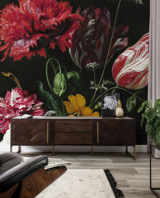 KEK Amsterdam Wandbild Golden Age Flowers 3