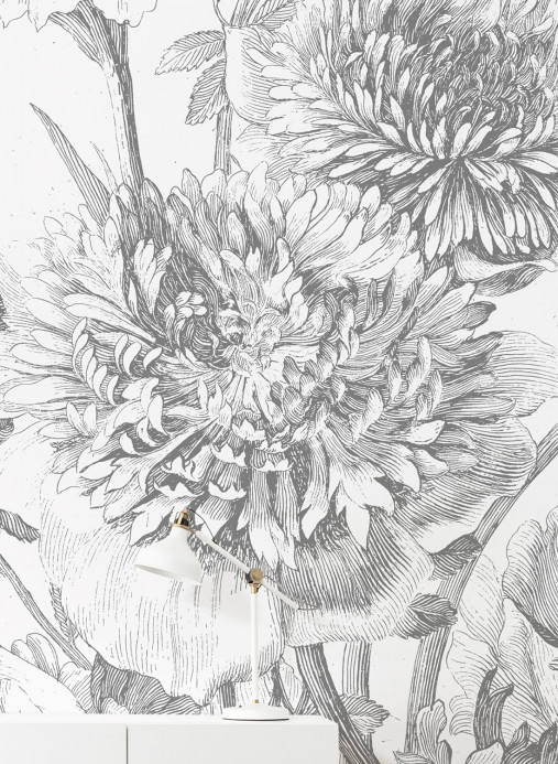 KEK Amsterdam Papier peint panoramique Engraved Flowers 3