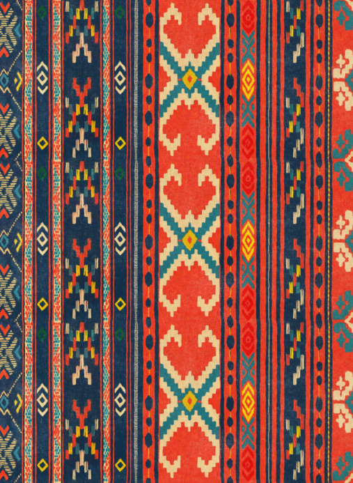 Mindthegap Tapete Heritage - Red/ Blue